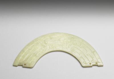 图片[2]-Jade huang arc-shaped pendant, middle Western Zhou dynasty, c. 10th-9th century BCE-China Archive